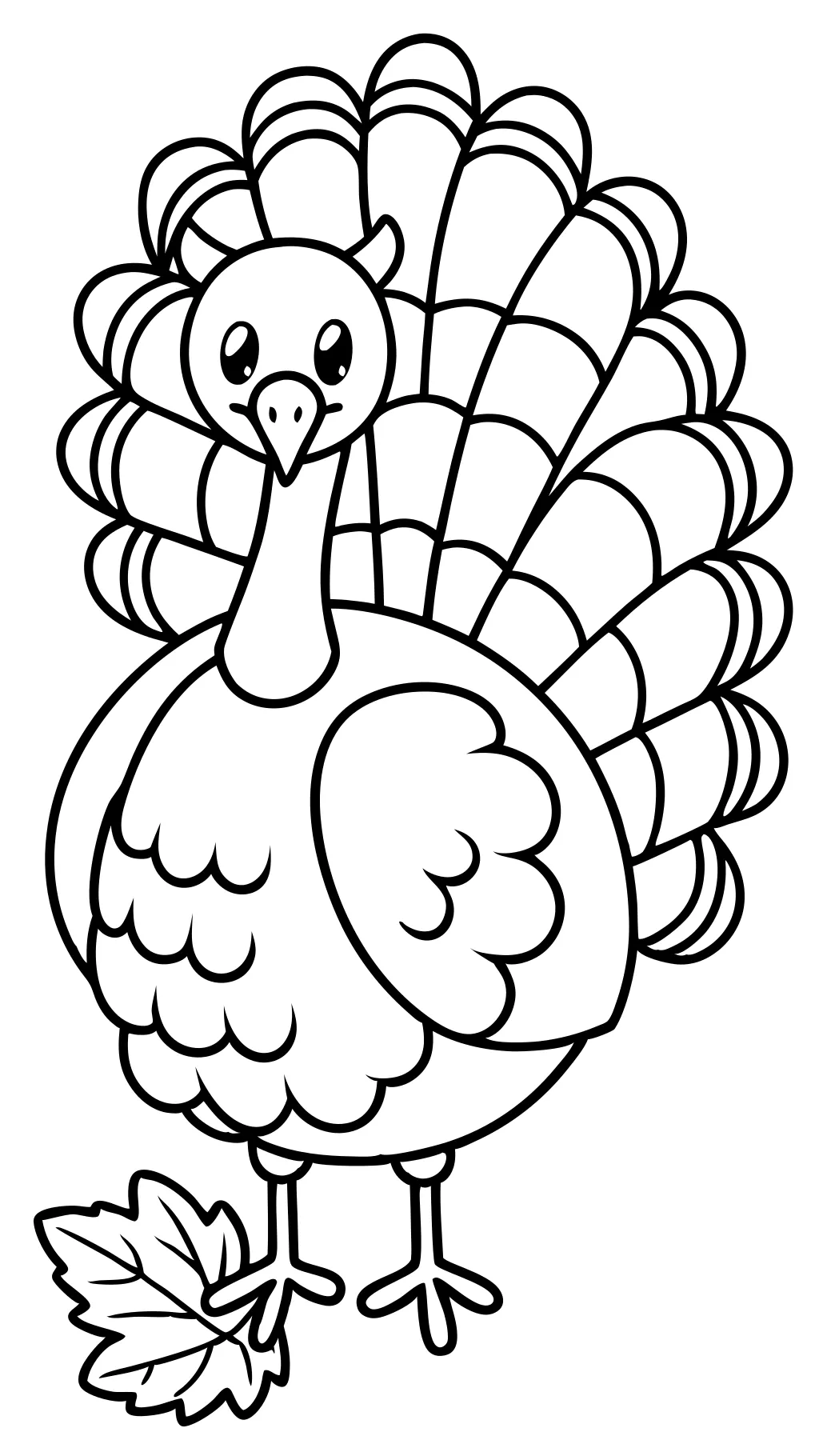 coloriages des dindes de Thanksgiving